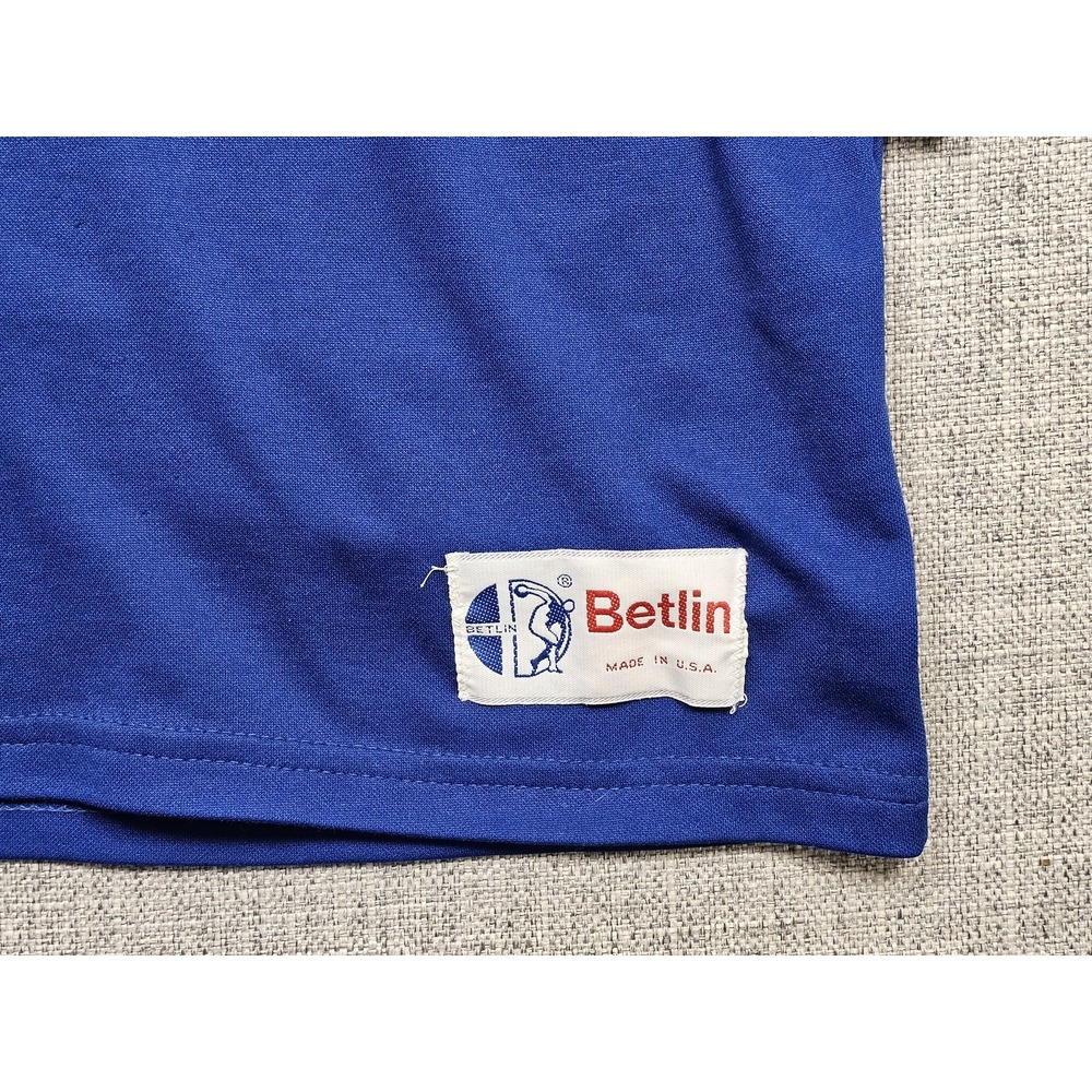 Vintage Betlin Hockey Goalie Shirt XL Blue Padded Long Sleeve USA 70s 80s Mens - Picture 5 of 9